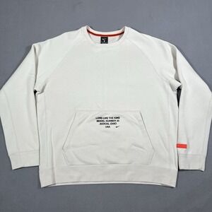 Nike Lebron James Sweatshirt Mens XL Beige Long‎ Live The King Crewneck Sweater